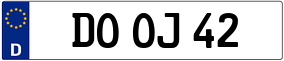 Truck License Plate